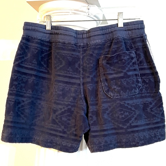 Chubbies Terry Fleece Lounge Shorts Size XL Blue Aztec Diamond Pattern - Cozy - Picture 3 of 7